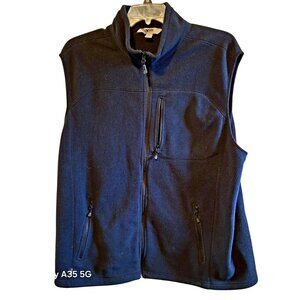 Guide Series Mens 2XL Black Fleece Vest With Zipper Pockets Made In China
